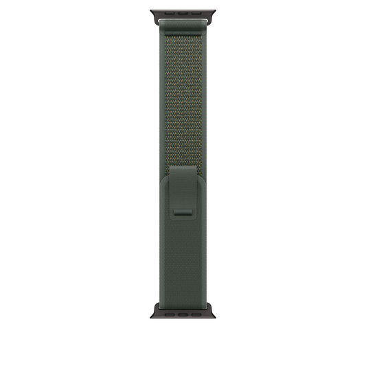 Apple Watch 44/45/46/49mm zelený Trailový tah - M/L – provedení z černého titanu - bonami.click
