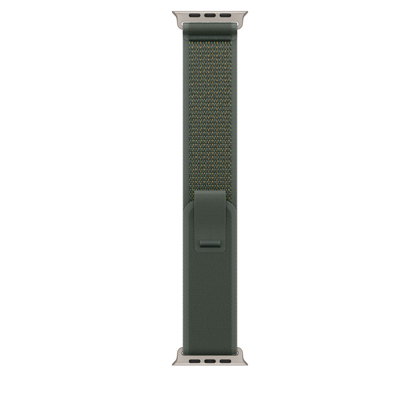 Apple Watch 44/45/46/49mm zelený Trailový tah – M/L – provedení z přírodního titanu - bonami.click