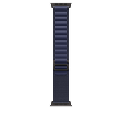 Apple Watch 44/45/46/49mm námořnicky modrý Alpský tah – velký – provedení z černého titanu - bonami.click