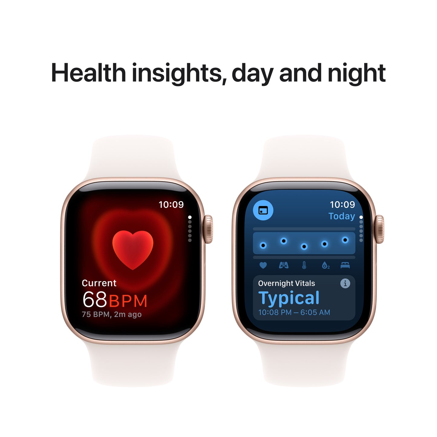 Apple Watch Series 11 GPS + Cellular 42mm růžově zlaté hliníkové pouzdro se světle ruměným sportovním řemínkem - S/M (otevřený) - bonami.click