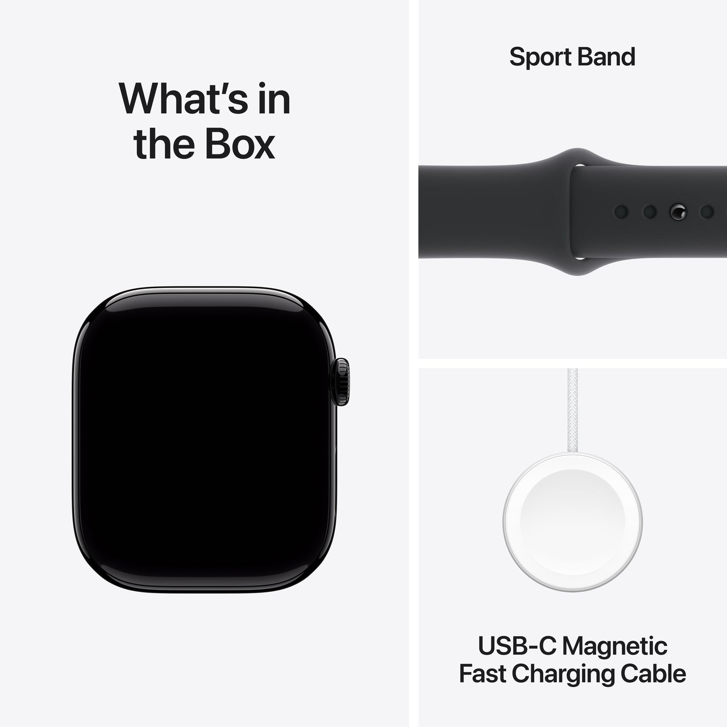 Apple Watch Series 10 GPS + Cellular 46mm klavírně černé hliníkové pouzdro s černým sportovním řemínkem - S/M (renovovaný) - bonami.click