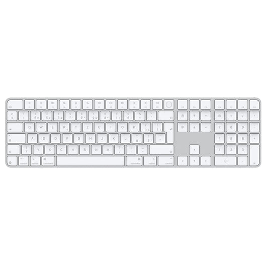 Apple Apple Magic Keyboard s Touch ID a číselnou klávesnicí pro Macy s čipem Apple – český – bílé klávesy - bonami.click