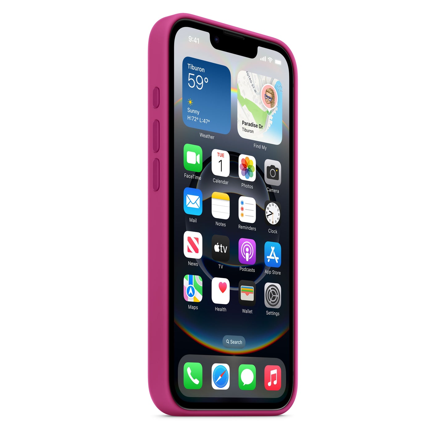 Apple silikonový kryt na iPhone 16e – fuchsiový - bonami.click