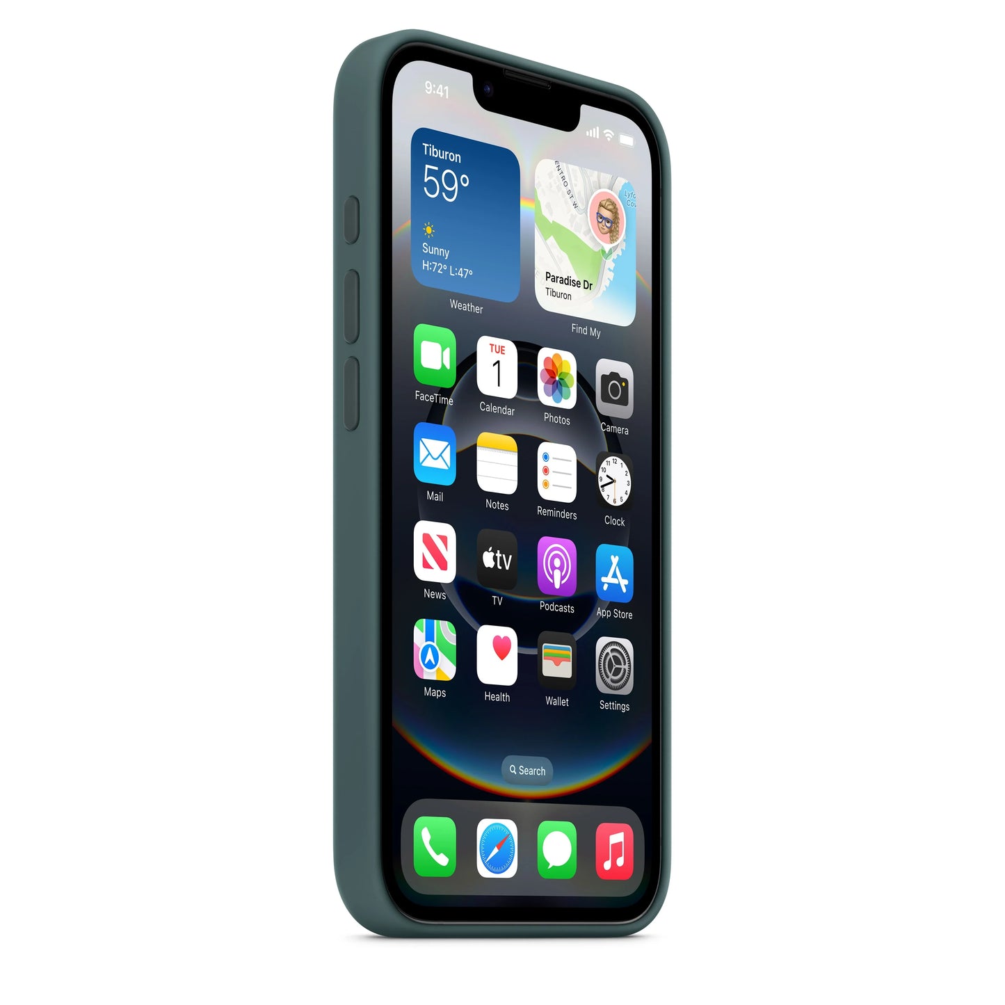 Apple silikonový kryt na iPhone 16e – jezerně zelený - bonami.click