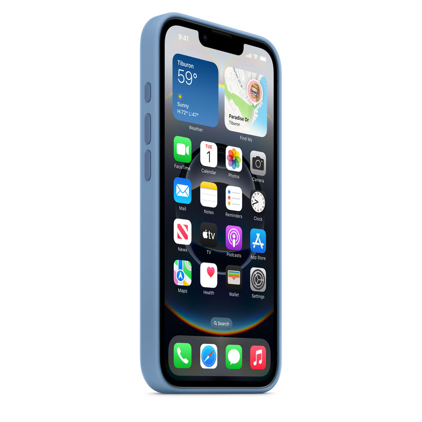 Apple silikonový kryt na iPhone 16e – ledově modrý - bonami.click