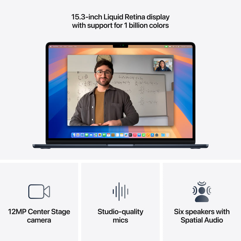 MacBook Air 15,3", Apple M4 10jádrové CPU, 10jádrové GPU, 24GB, 512GB SSD, CZ - temně inkoustový - bonami.click
