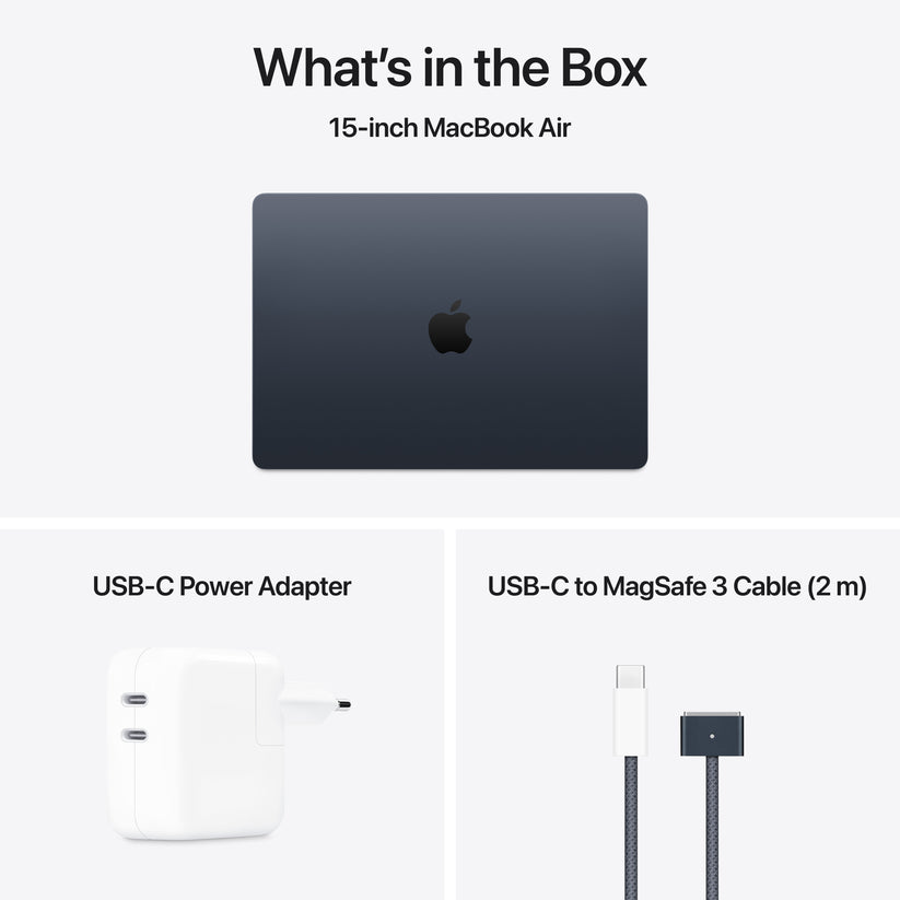 MacBook Air 15,3", Apple M4 10jádrové CPU, 10jádrové GPU, 24GB, 512GB SSD, CZ - temně inkoustový - bonami.click