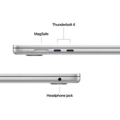 MacBook Air 15,3", Apple M4 10jádrové CPU, 10jádrové GPU, 16GB, 512GB SSD, CZ - stříbrný - bonami.click