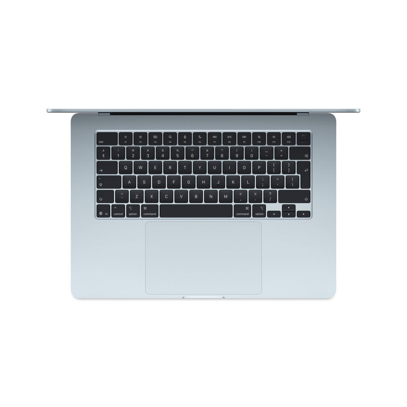 MacBook Air 15,3", Apple M4 10jádrové CPU, 10jádrové GPU, 16GB, 256GB SSD, CZ - blankytně modrý (otevřený) - bonami.click