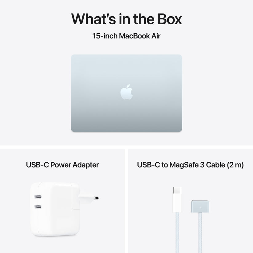 MacBook Air 15,3", Apple M4 10jádrové CPU, 10jádrové GPU, 16GB, 256GB SSD, CZ - blankytně modrý (otevřený) - bonami.click