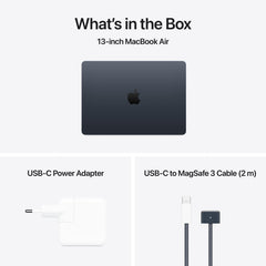 MacBook Air 13,6", Apple M4 10jádrové CPU, 8jádrové GPU, 16GB, 256GB SSD, CZ - temně inkoustový (otevřený) - bonami.click