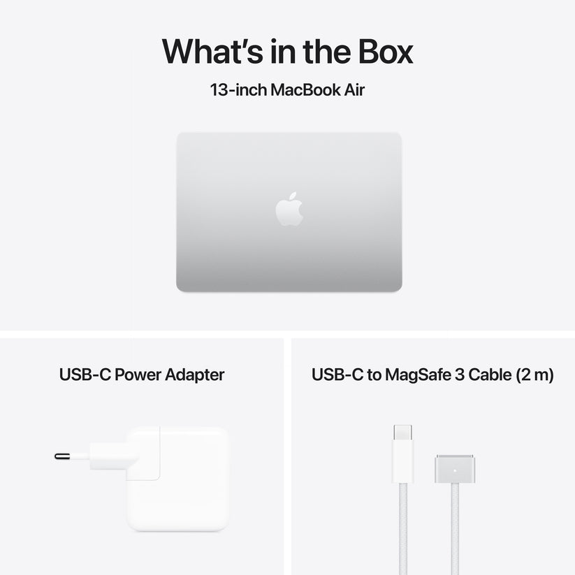 MacBook Air 13,6", Apple M4 10jádrové CPU, 10jádrové GPU, 24GB, 512GB SSD, CZ - stříbrný - bonami.click