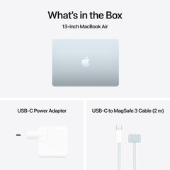 MacBook Air 13,6", Apple M4 10jádrové CPU, 8jádrové GPU, 16GB, 256GB SSD, CZ - blankytně modrý - bonami.click