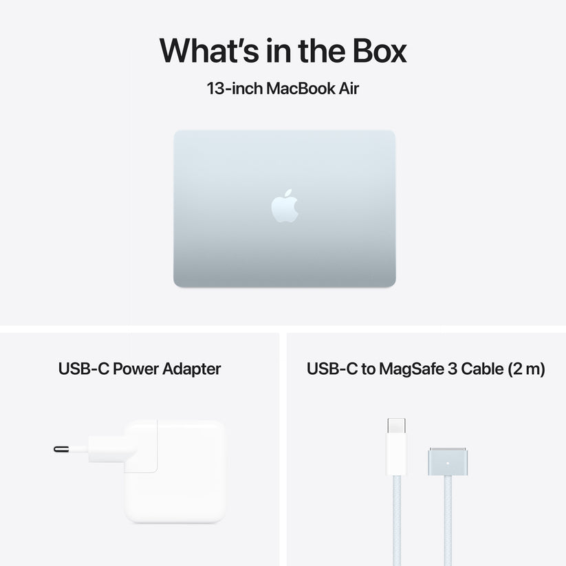 MacBook Air 13,6", Apple M4 10jádrové CPU, 8jádrové GPU, 16GB, 256GB SSD, CZ - blankytně modrý - bonami.click