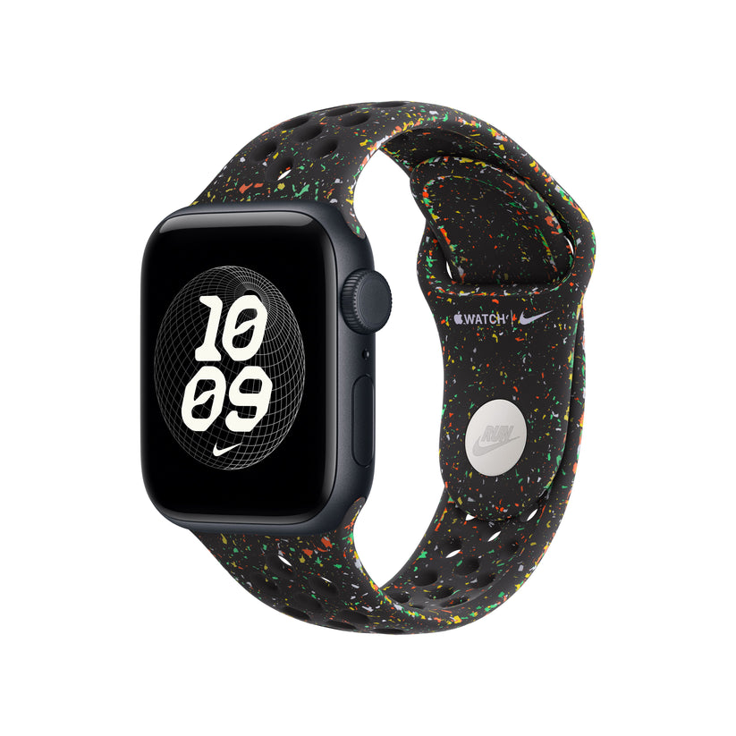 Řemínek pro Apple Watch 38/40/41 mm Apple Midnight Black sportovní Nike - S/M - bonami.click
