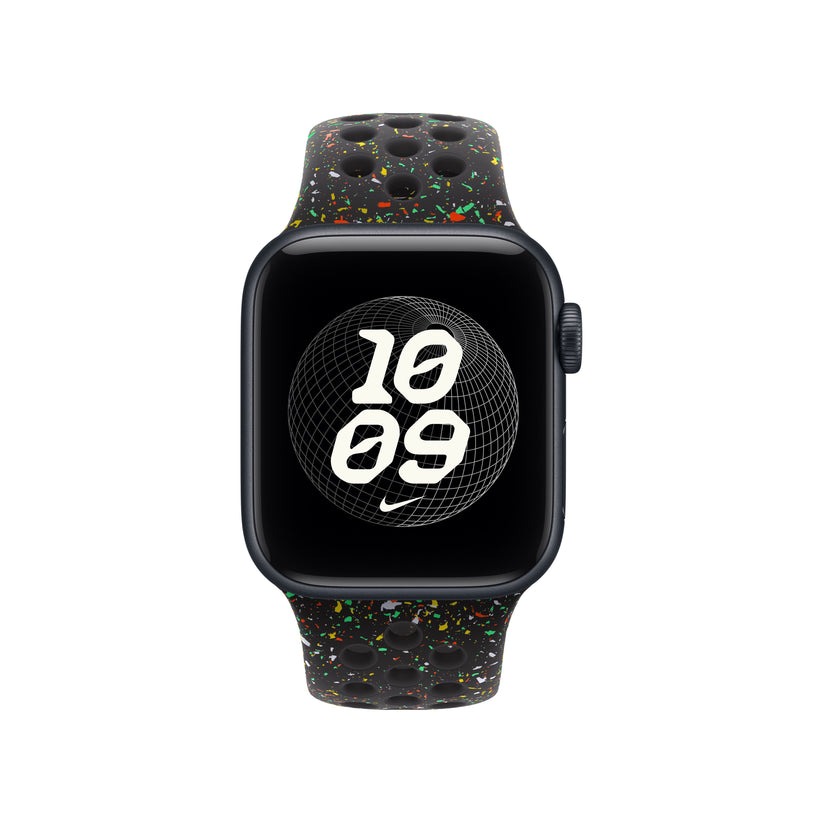 Řemínek pro Apple Watch 38/40/41 mm Apple Midnight Black sportovní Nike - S/M - bonami.click