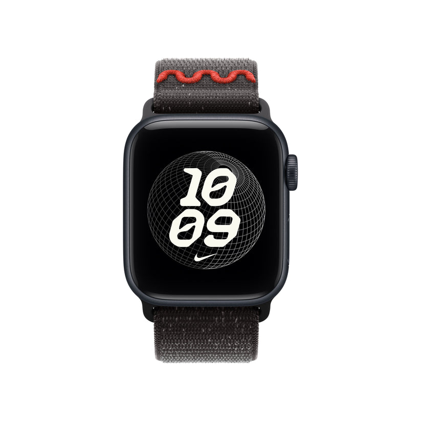 Řemínek pro Apple Watch 38/40/41 mm Apple Midnight Black provlékací sportovní Nike - bonami.click