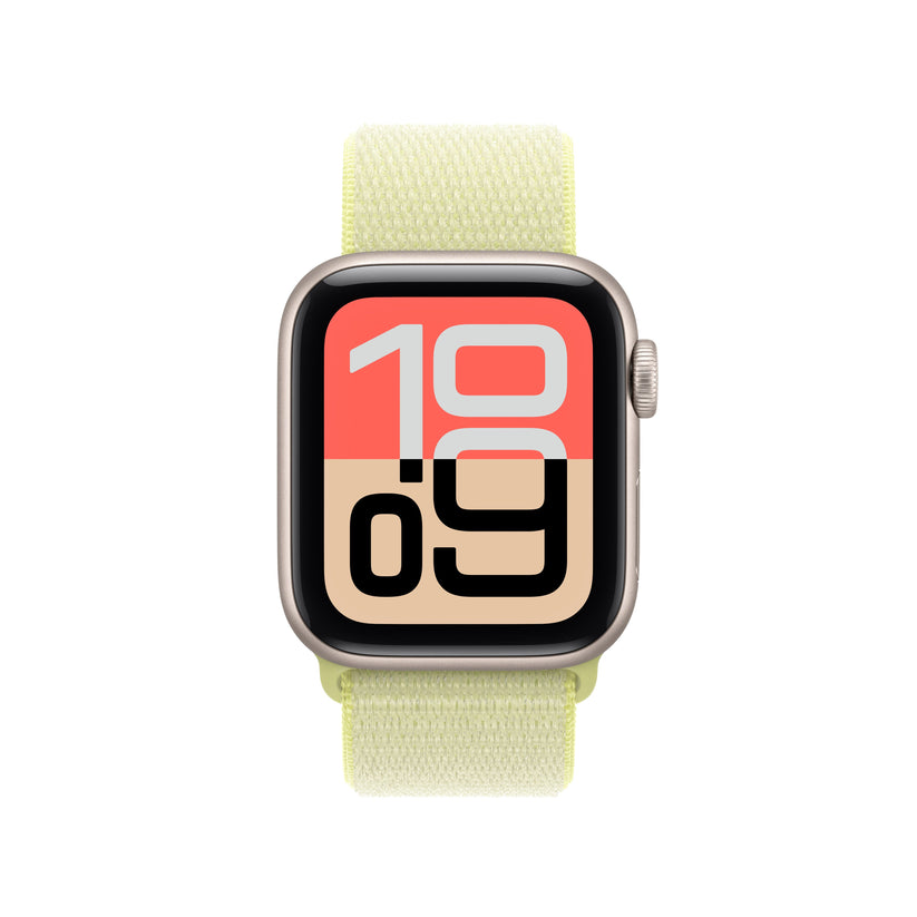 Řemínek pro Apple Watch 38/40/41 mm Apple neonově žlutý provlékací sportovní - bonami.click