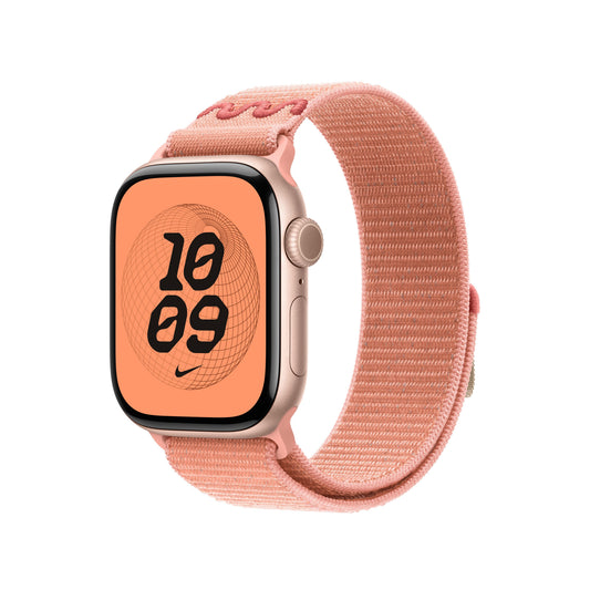 Řemínek pro Apple Watch 38/40/41/42 mm Apple Alpenglow Pink provlékací sportovní Nike - bonami.click