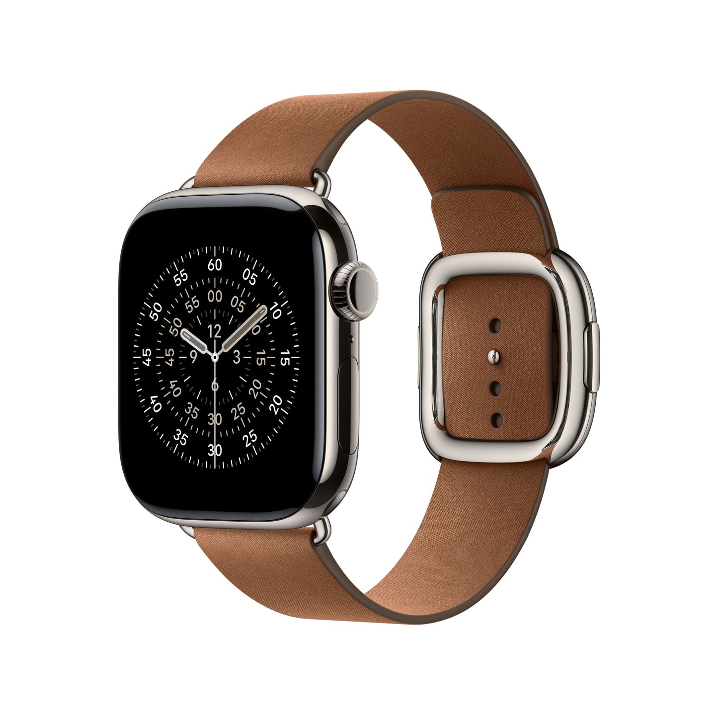 Řemínek pro Apple Watch 38/40/41/42 mm Apple karamelový s moderní přezkou - střední - bonami.click