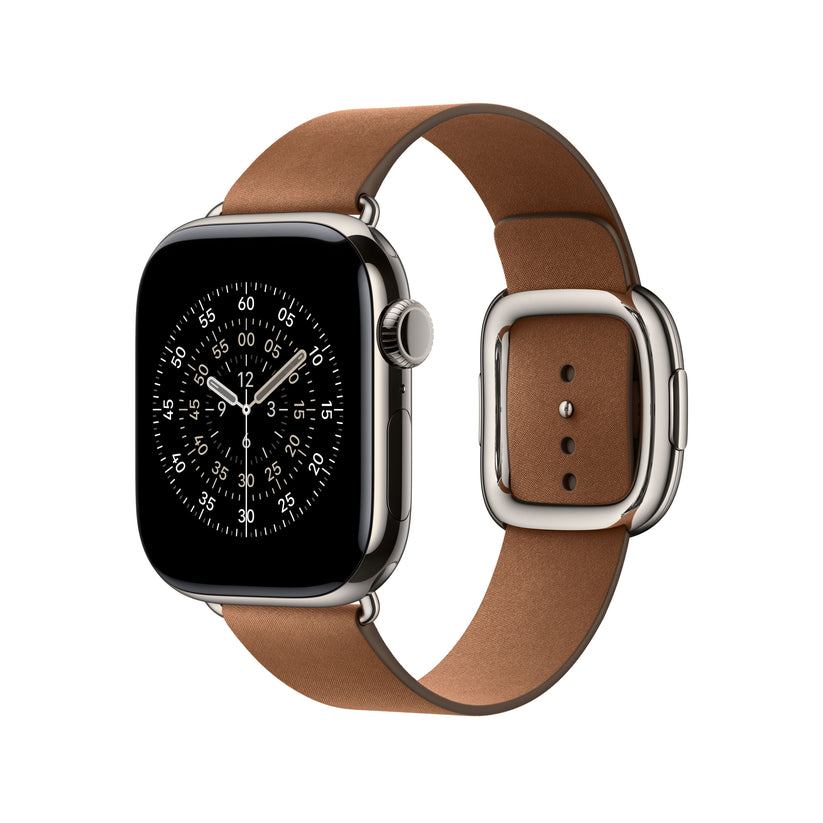 Řemínek pro Apple Watch 38/40/41/42 mm Apple karamelový s moderní přezkou - malý - bonami.click