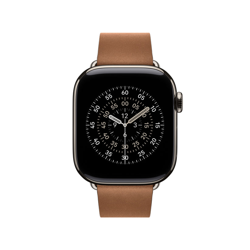 Řemínek pro Apple Watch 38/40/41/42 mm Apple karamelový s moderní přezkou - malý - bonami.click