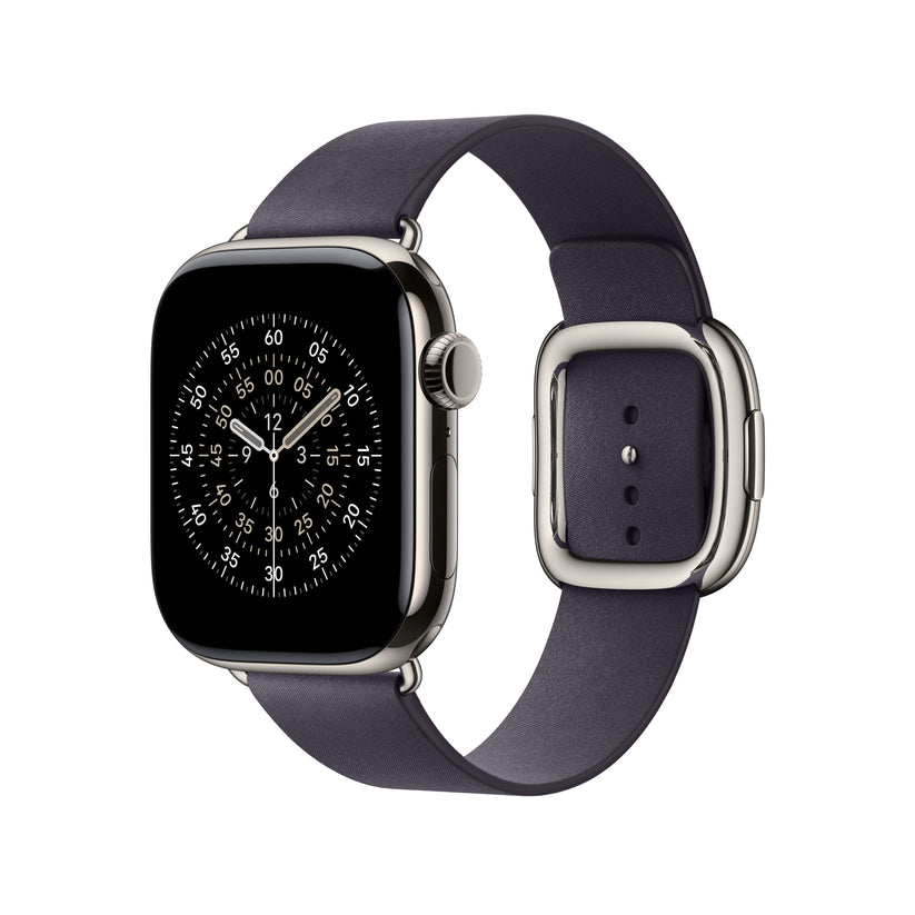 Řemínek pro Apple Watch 38/40/41/42 mm Apple půlnočně fialový s moderní přezkou - malý - bonami.click