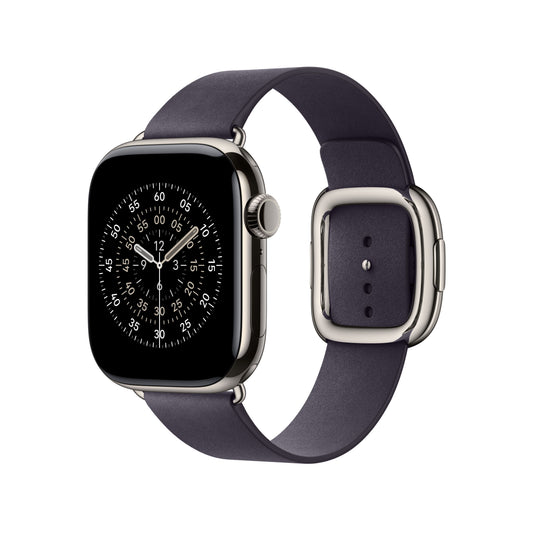 Řemínek pro Apple Watch 38/40/41/42 mm Apple půlnočně fialový s moderní přezkou - malý - bonami.click