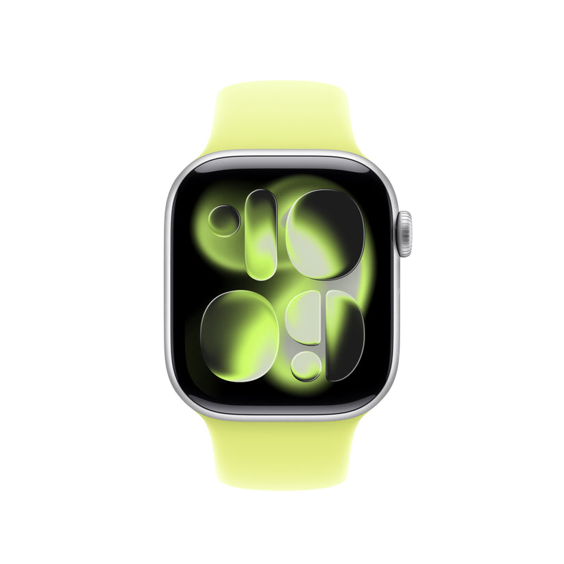 Řemínek pro Apple Watch 38/40/41/42 mm Apple neonově žlutý sportovní - M/L - bonami.click