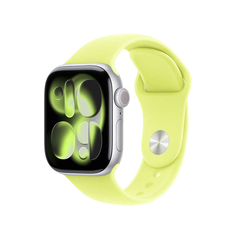Řemínek pro Apple Watch 38/40/41/42 mm Apple neonově žlutý sportovní - S/M - bonami.click