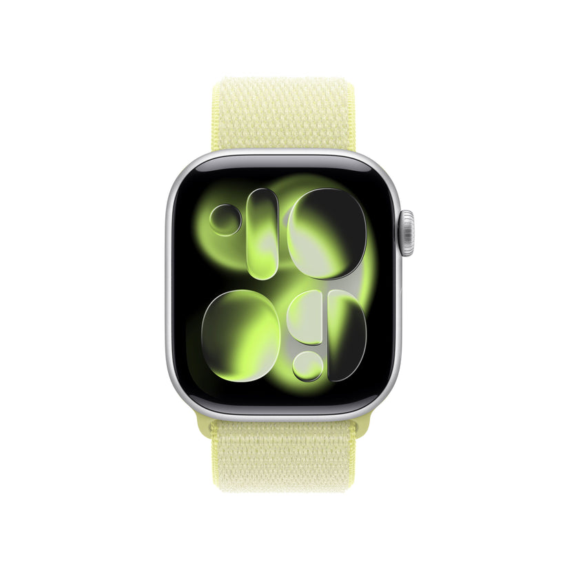 Řemínek pro Apple Watch 38/40/41/42 mm Apple neonově žlutý provlékací sportovní - bonami.click