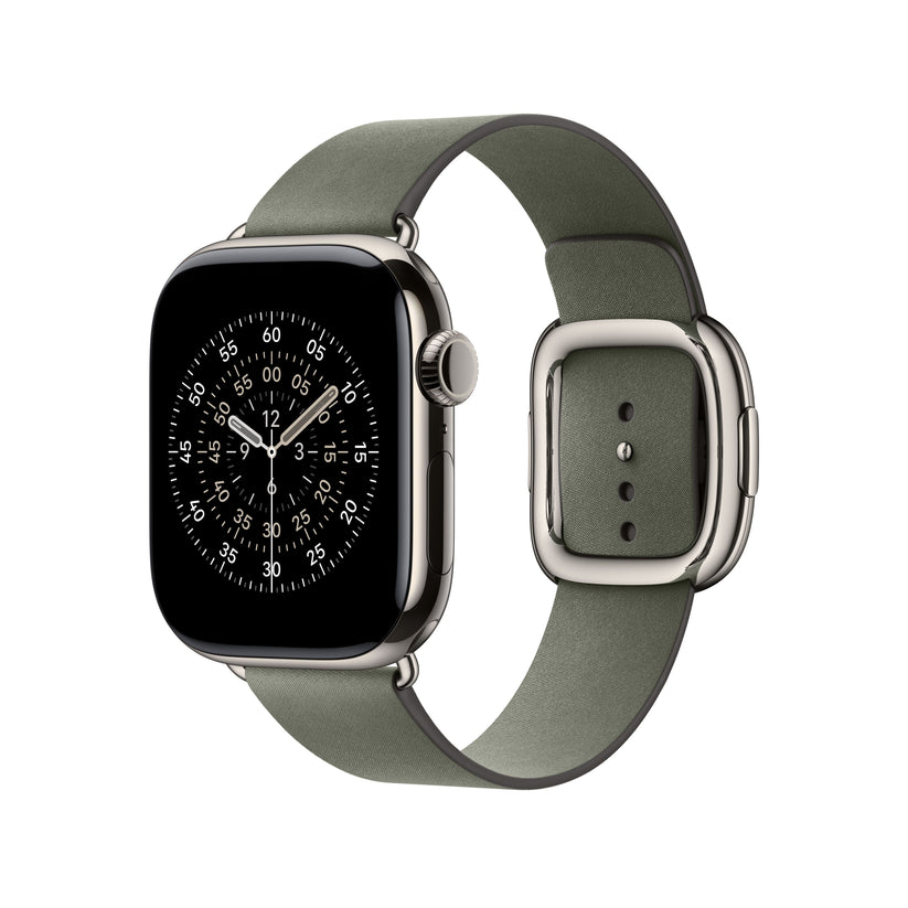 Řemínek pro Apple Watch 38/40/41/42 mm Apple šalvějově šedý s moderní přezkou - malý - bonami.click