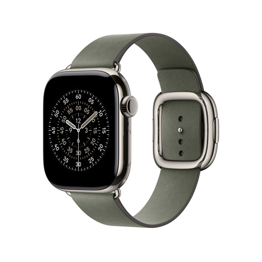 Řemínek pro Apple Watch 38/40/41/42 mm Apple šalvějově šedý s moderní přezkou - malý - bonami.click