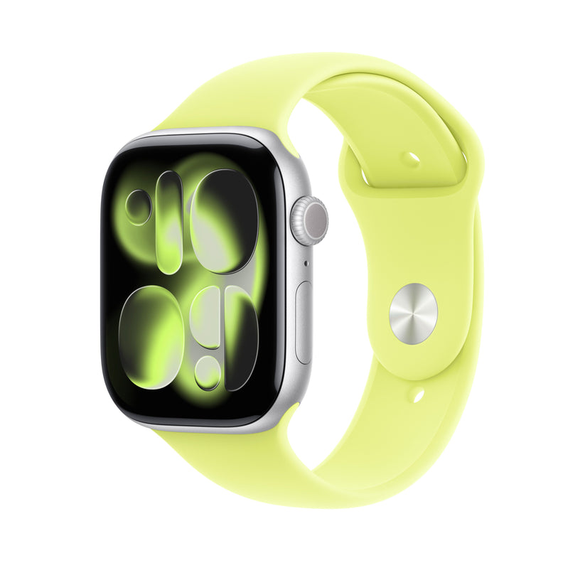 Řemínek pro Apple Watch 44/45/46/49 mm Apple neonově žlutý sportovní - M/L - bonami.click