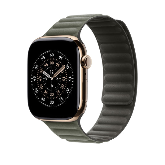 Řemínek pro Apple Watch 44/45/46/49 mm Apple šalvějově šedý magnetický tah - S/M - bonami.click