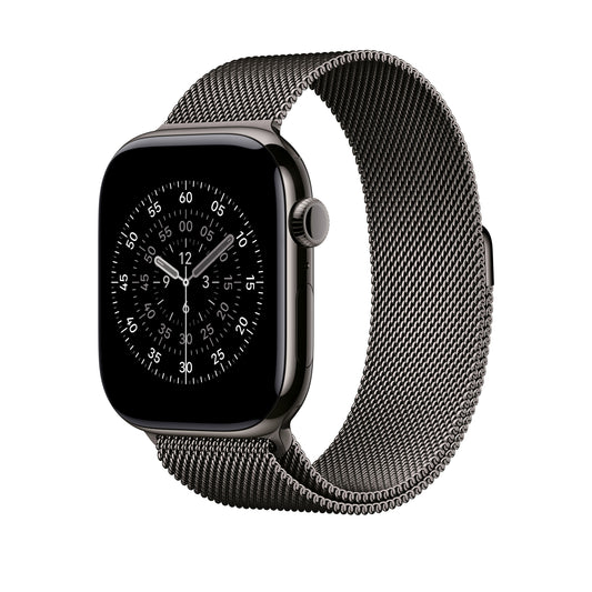 Řemínek pro Apple Watch 44/45/46/49 mm Apple břidlicově šedý milánský tah - M/L - bonami.click