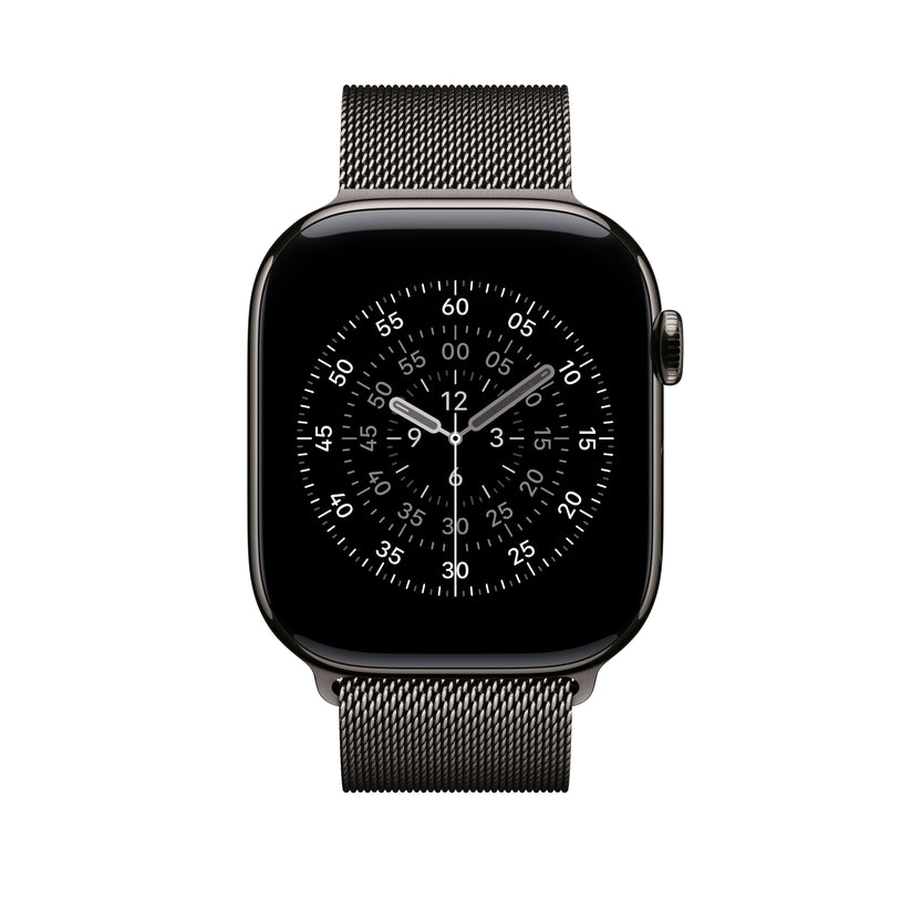 Řemínek pro Apple Watch 44/45/46/49 mm Apple břidlicově šedý milánský tah - M/L - bonami.click
