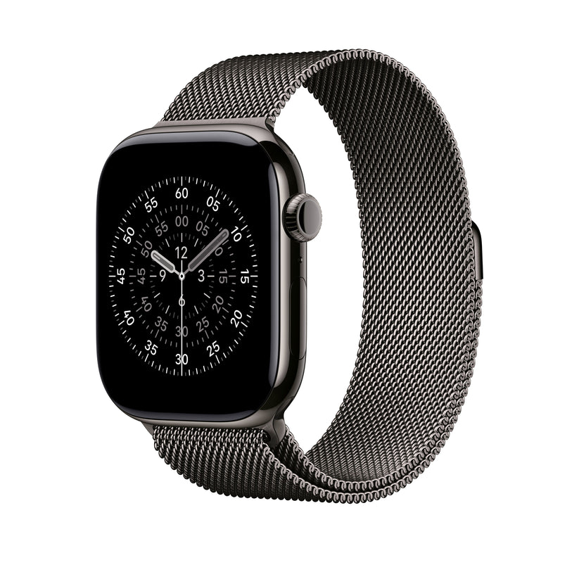 Řemínek pro Apple Watch 44/45/46/49 mm Apple břidlicově šedý milánský tah - S/M - bonami.click