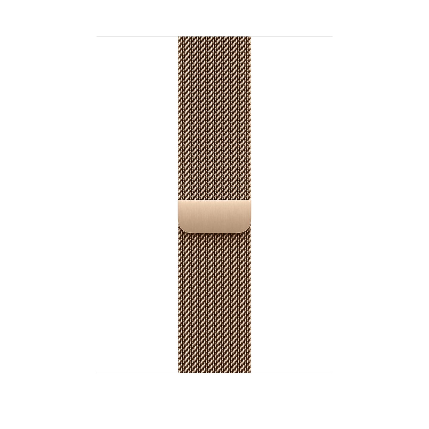 Řemínek pro Apple Watch 44/45/46/49 mm Apple zlatý milánský tah - M/L - bonami.click