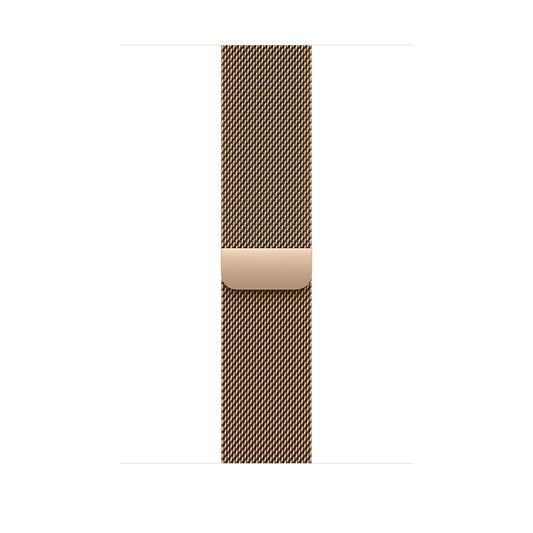 Řemínek pro Apple Watch 44/45/46/49 mm Apple zlatý milánský tah - S/M - bonami.click