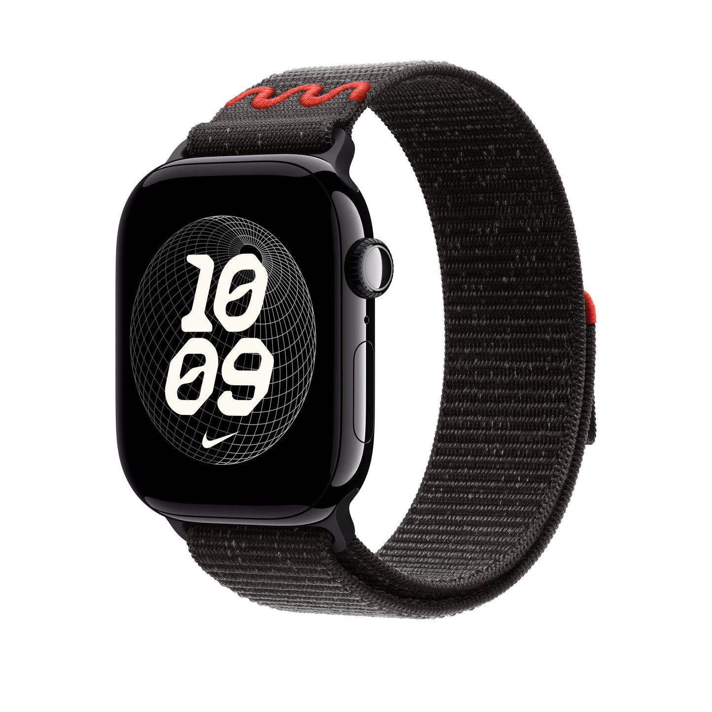 Řemínek pro Apple Watch 44/45/46/49 mm Apple Midnight Black provlékací sportovní Nike - bonami.click