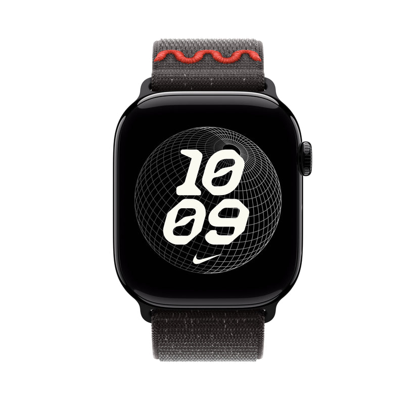 Řemínek pro Apple Watch 44/45/46/49 mm Apple Midnight Black provlékací sportovní Nike - bonami.click