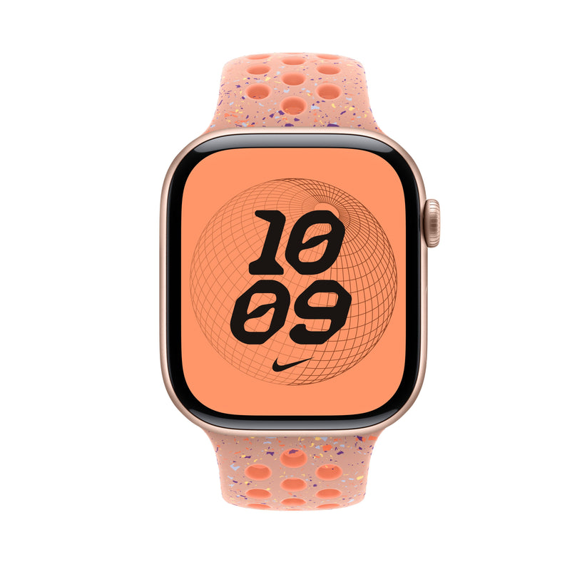 Řemínek pro Apple Watch 44/45/46/49 mm Apple Alpenglow Pink sportovní Nike - S/M - bonami.click