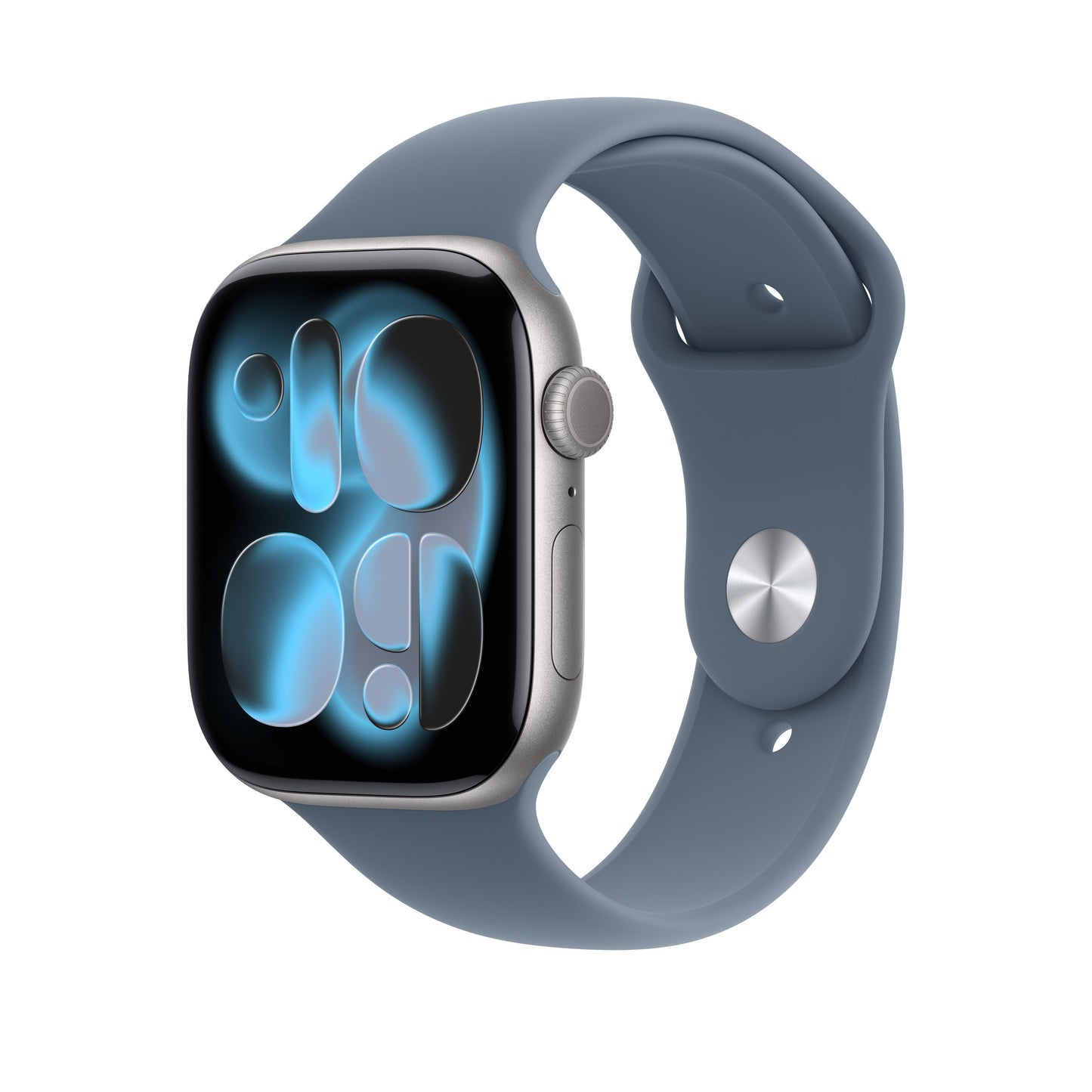 Řemínek pro Apple Watch 44/45/46/49 mm Apple ocelově modrý sportovní - S/M - bonami.click