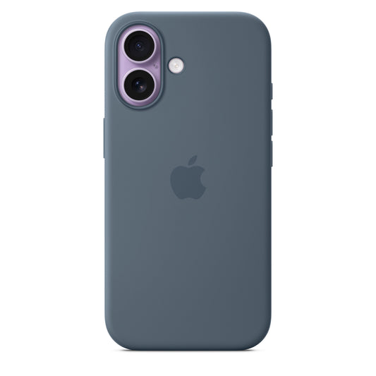 Silikonový kryt na iPhone 17 Apple s MagSafe - ocelově modrý - bonami.click