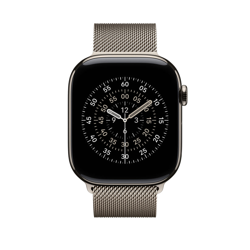 Řemínek pro Apple Watch 44/45/46/49 mm Apple přírodní milánský tah - S/M - bonami.click