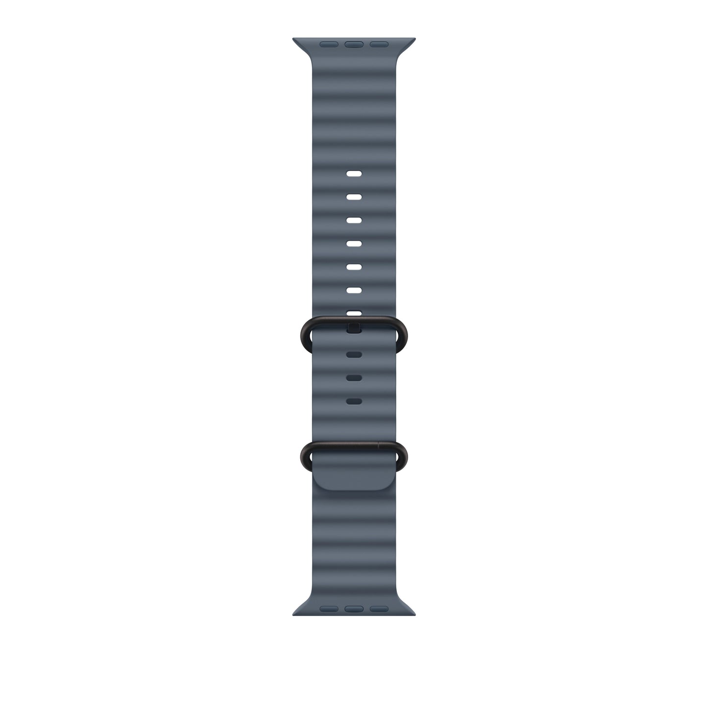 Řemínek pro Apple Watch 44/45/46/49 mm Apple ocelově modrý Oceánský - provedení z černého titanu - bonami.click