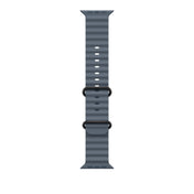 Řemínek pro Apple Watch 44/45/46/49 mm Apple ocelově modrý Oceánský - provedení z černého titanu - bonami.click