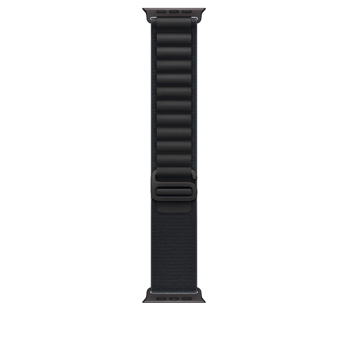 Řemínek pro Apple Watch 44/45/46/49 mm Apple černý Alpský tah - střední - provedení z černého titanu - bonami.click