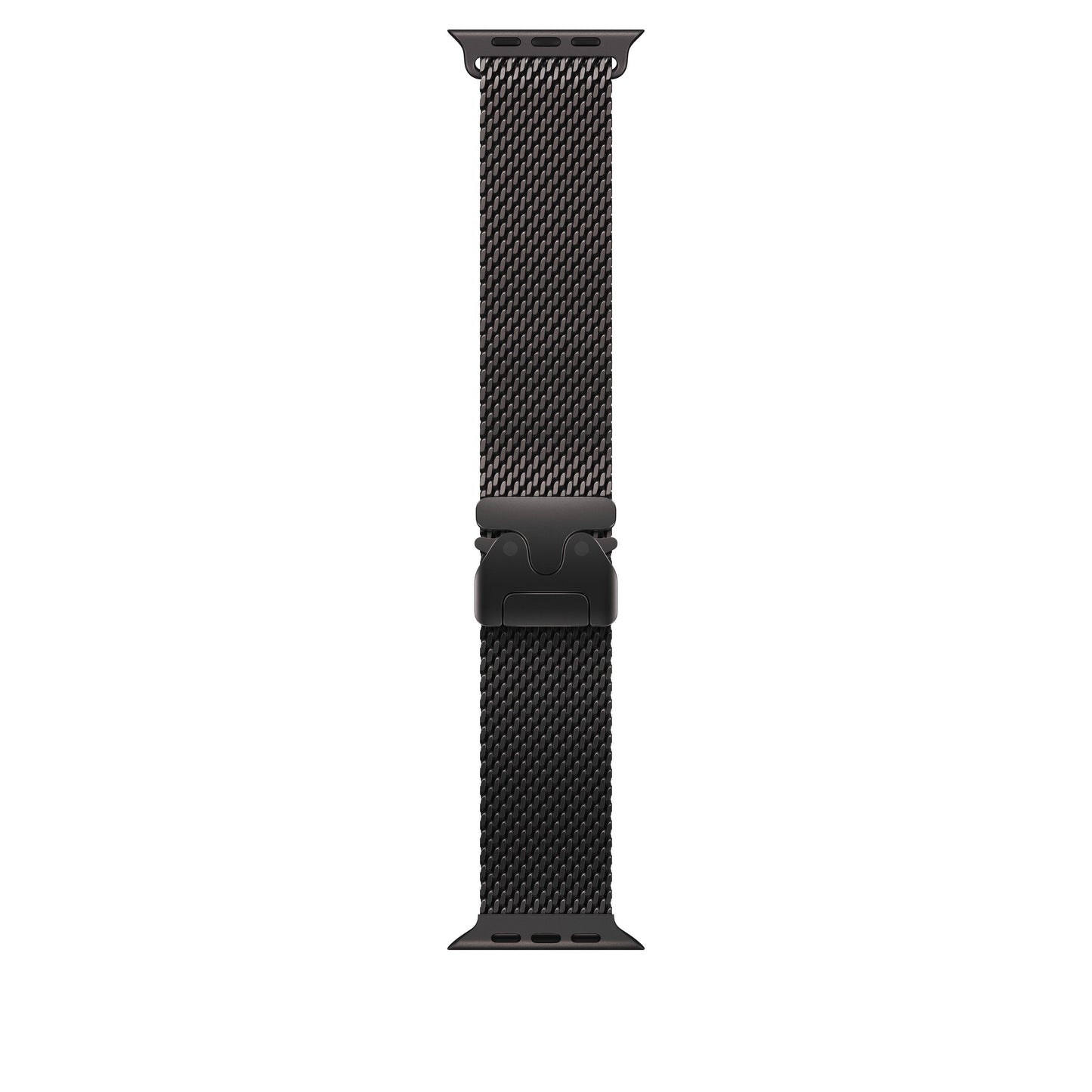 Řemínek pro Apple Watch 44/45/46/49 mm Apple milánský tah z černého titanu - střední - bonami.click